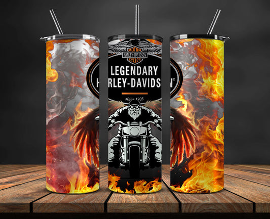 Harley Skinny Tumbler Png, Motor Harley Digital Tumbler Wrap, Harley Tumbler Wrap 15