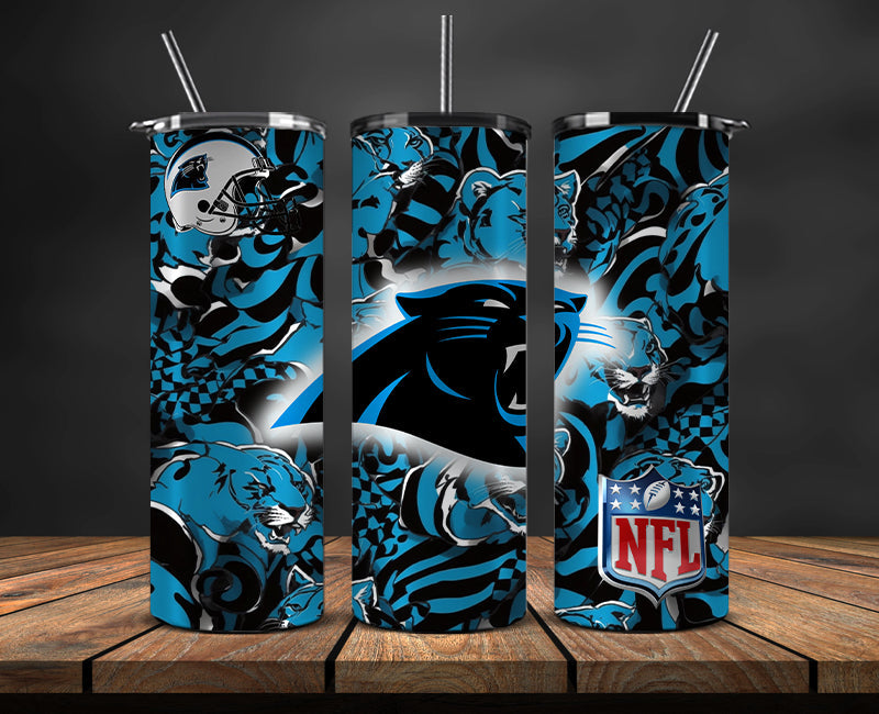 Carolina Panthers Tumbler, Panthers Logo Tumbler,NFL Season 2023, Design 166