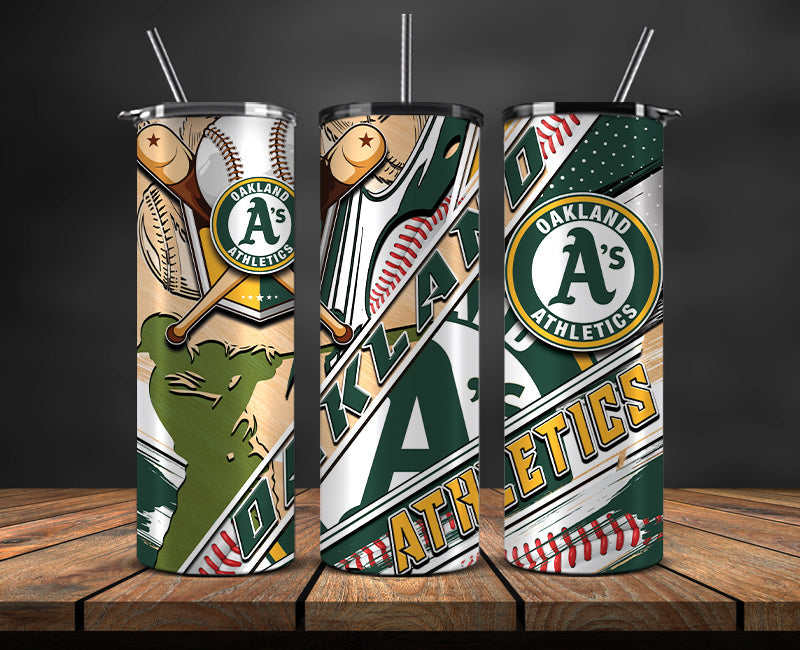 Oakland Athletics Tumbler Wrap, Mlb Tumbler Mlb Logo Tumbler Png 16 ...