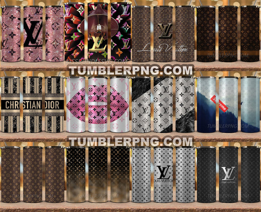 Brand Logo Tumbler Wrap , Logo Gucci ,Dior,Louis Vuitton,Cha