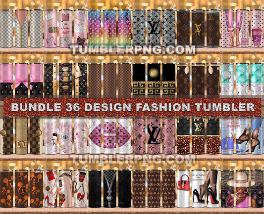 LV Louis Vuitton Luxury Brand Fashion Tumbler Wrap 20oz Skinny