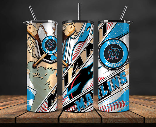 Miami Marlins Tumbler Wrap, Mlb Tumbler  Mlb Logo Tumbler Png 20