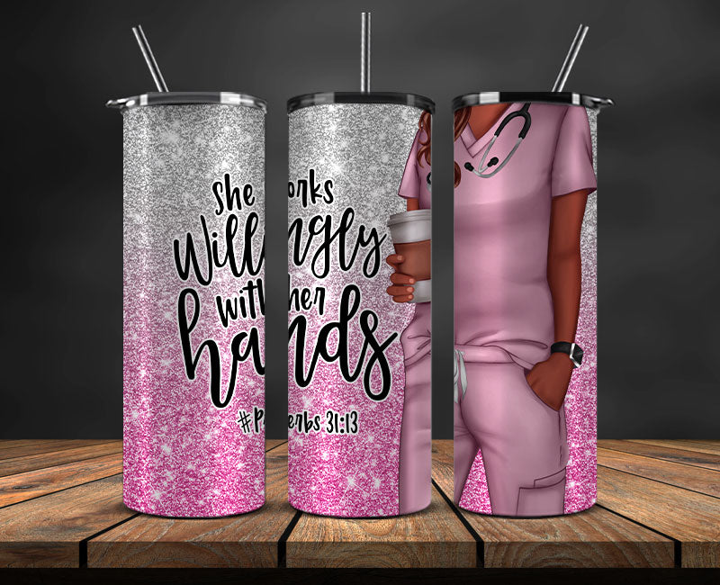 Nurse 20oz Tumbler PNG, Nurse Tumbler Png Nurse Tumbler Wrap,Gift For Nurse 20