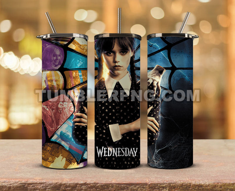 Wed nesday Tumble Wrap , Sublimation wrap, Wed nesday 20oz wrap,  Trending Tumbler Wrap 08