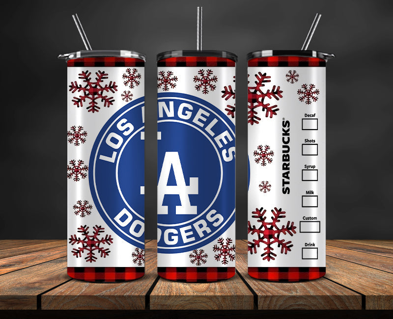 Los Angeles Dodgers Png,Christmas MLB Tumbler Png , MLB Christmas Tumbler Wrap 22