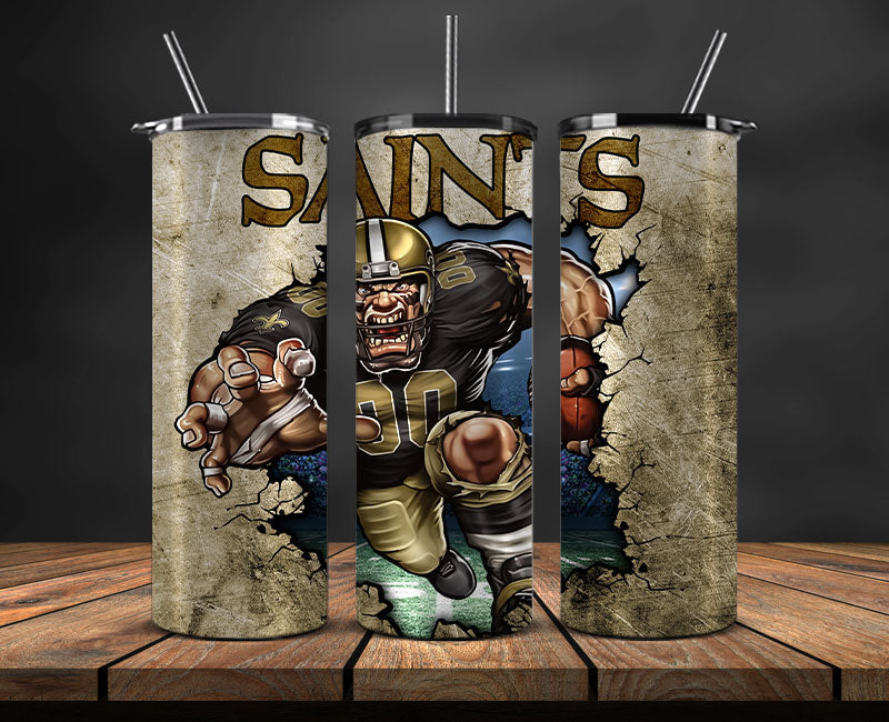 Saints Football Png , Football Tumbler Wrap 23