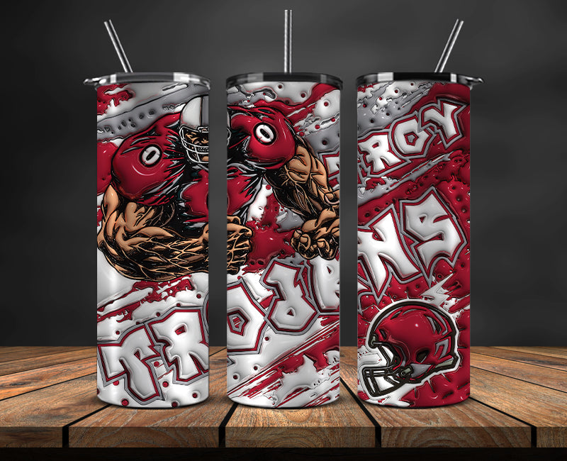 Football Mascot Colleges 3D Tumbler Skinny , Football Tumbler Png ,Nfl Tumbler Wrap 24