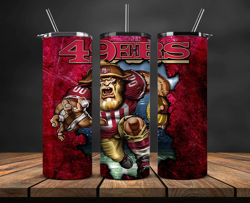 Team 49ers Football Png , Football Tumbler Wrap 28