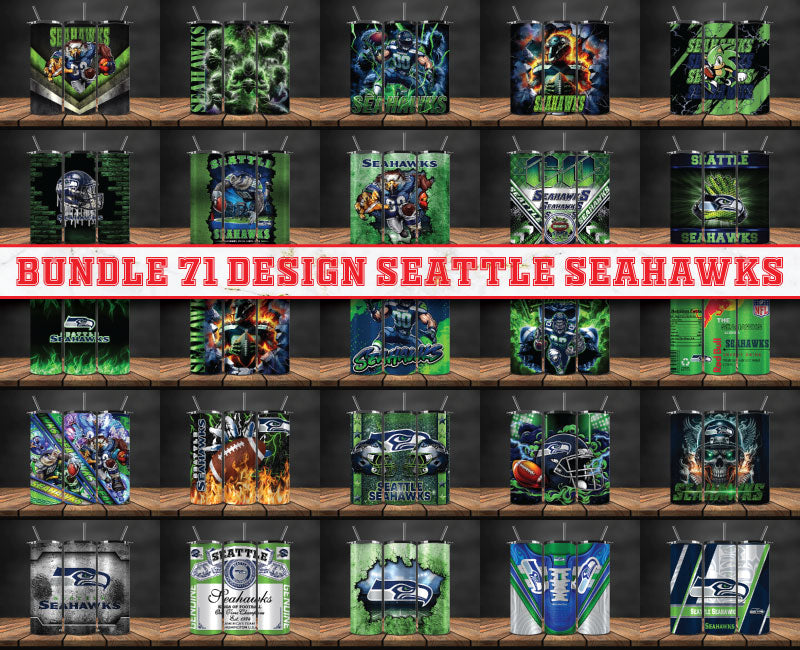 Seattle Seahawks Tumbler Wrap , Football Tumbler Png ,32 Team Sport png 29