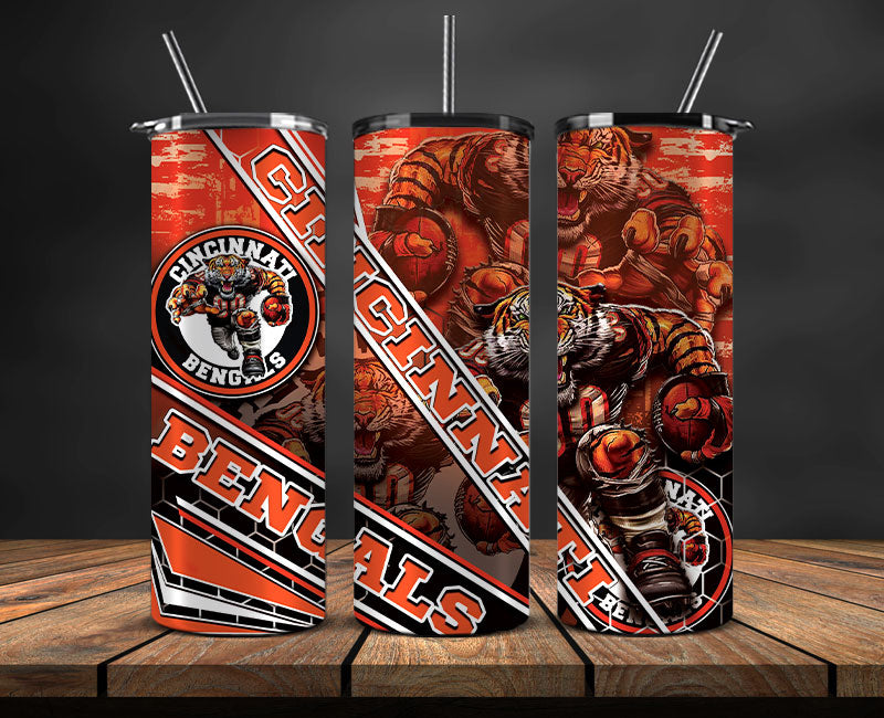 Team Bengals Football Png, Football Tumbler Png , Sport Tumbler Wrap 30