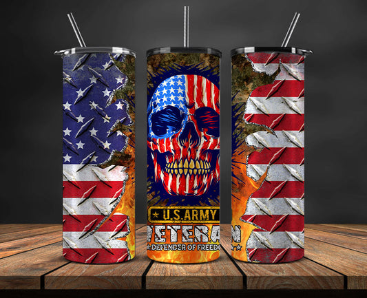 Veteran Military Tumbler, Veterans Day Tumbler , Veteran Tumbler Wrap 34