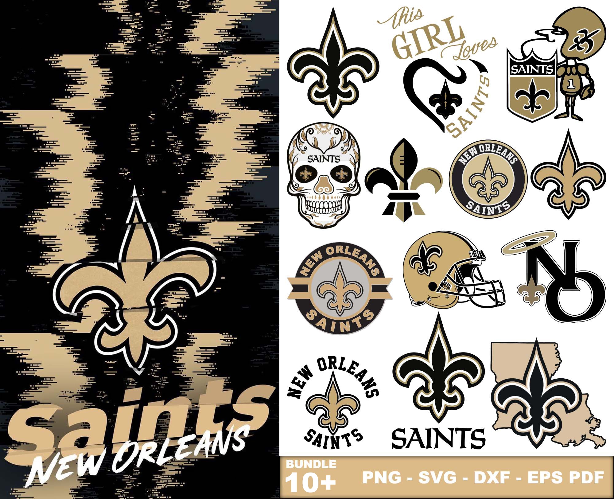 New Orleans Saints Svg , Football Team Svg 35 – Tumblerpng