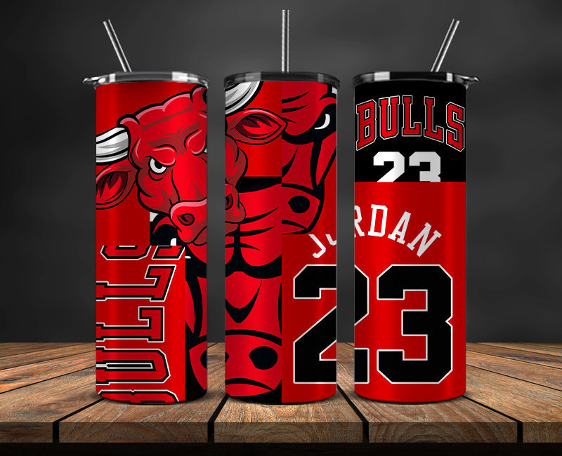 Chicago Bulls Tumbler,Basketball Sports Tumbler , Basketball Tumbler Wrap, Nba Tumbler Wrap 03