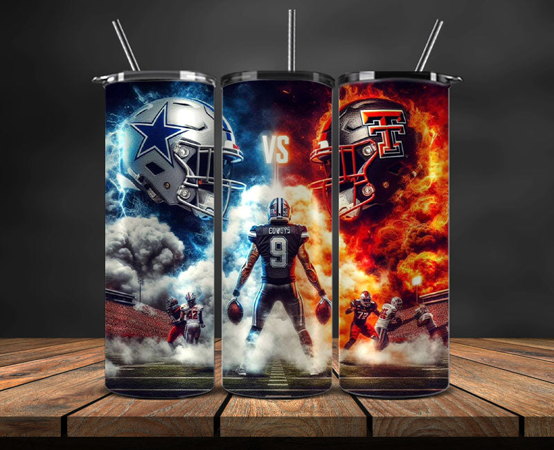 Dallas Cowboys Tumbler Wrap, American Football Tumbler PNG -45