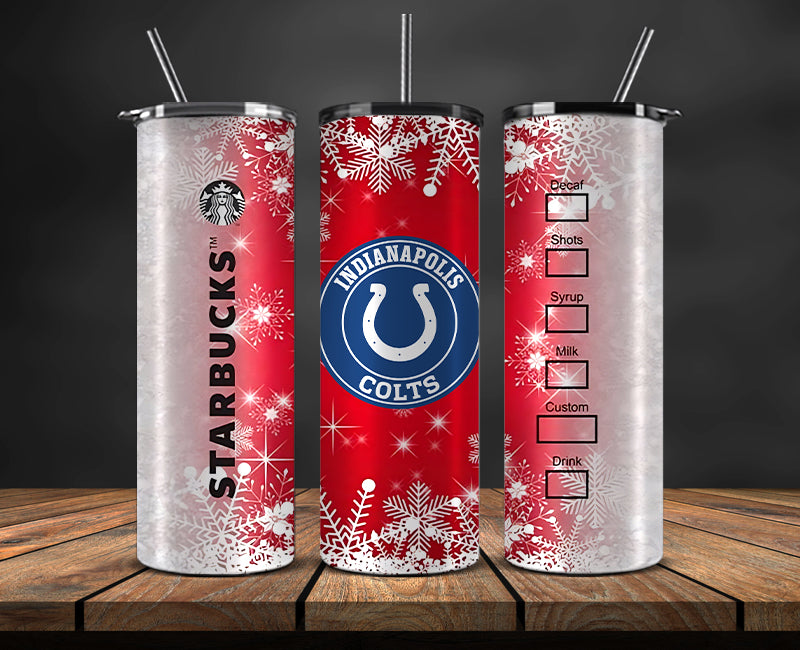 Indianapolis Colts Christmas Tumbler Png,NFL Merry Christmas Png, NFL Christmas Tumbler Wrap 47