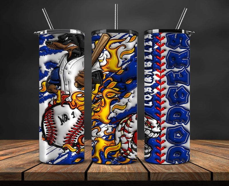 Los Angeles Dodgers  Tumbler Wrap, Mlb Tumbler  Mlb Logo Tumbler Png 51