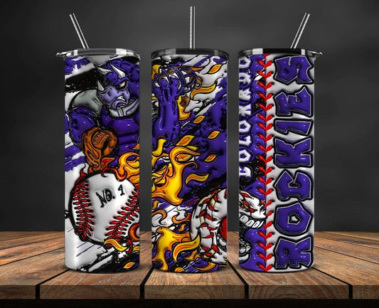 Colorado Rockies Tumbler Wrap, Mlb Tumbler  Mlb Logo Tumbler Png 54