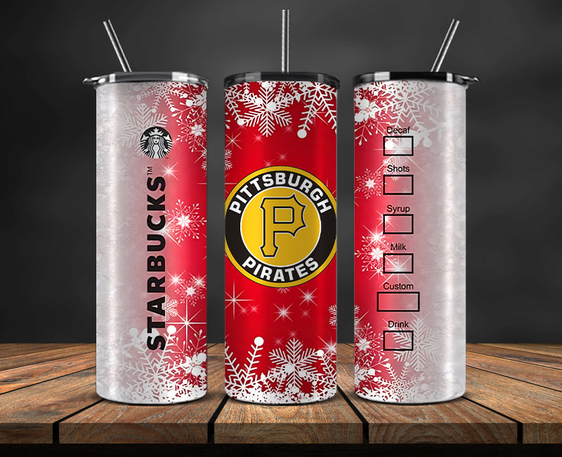 Pittsburgh Pirates Png,Christmas MLB Tumbler Png , MLB Christmas Tumbler Wrap 57