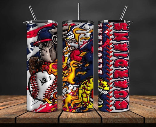 Cleveland Guardians  Tumbler Wrap, Mlb Tumbler  Mlb Logo Tumbler Png 60