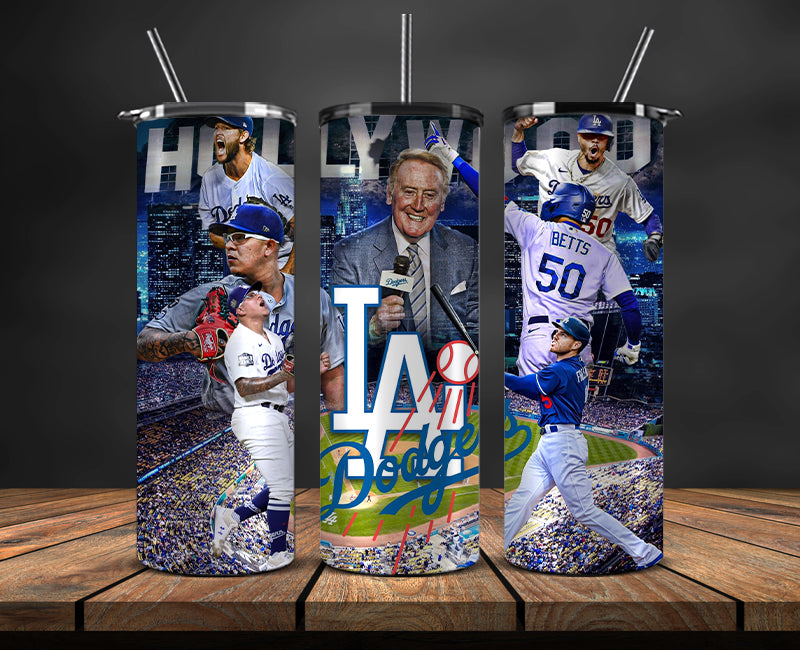 Los Angeles Dodgers  Tumbler Wrap, Mlb Tumbler  Mlb Logo Tumbler Png 62