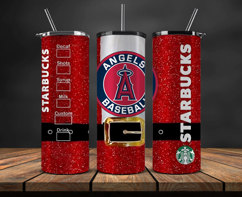 Los Angeles Angels Png,Christmas MLB Tumbler Png , MLB Christmas Tumbler Wrap 62