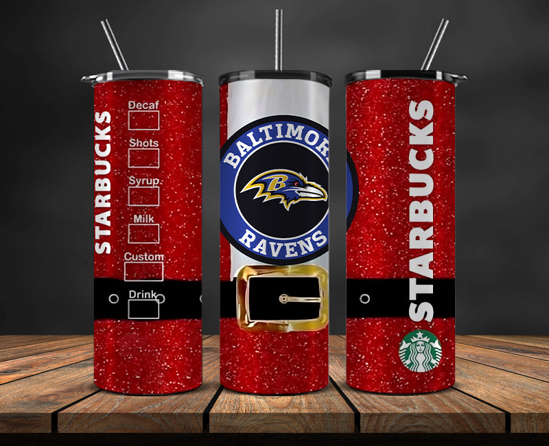 Baltimore Ravens Christmas Tumbler Png,NFL Merry Christmas Png, NFL Christmas Tumbler Wrap 67