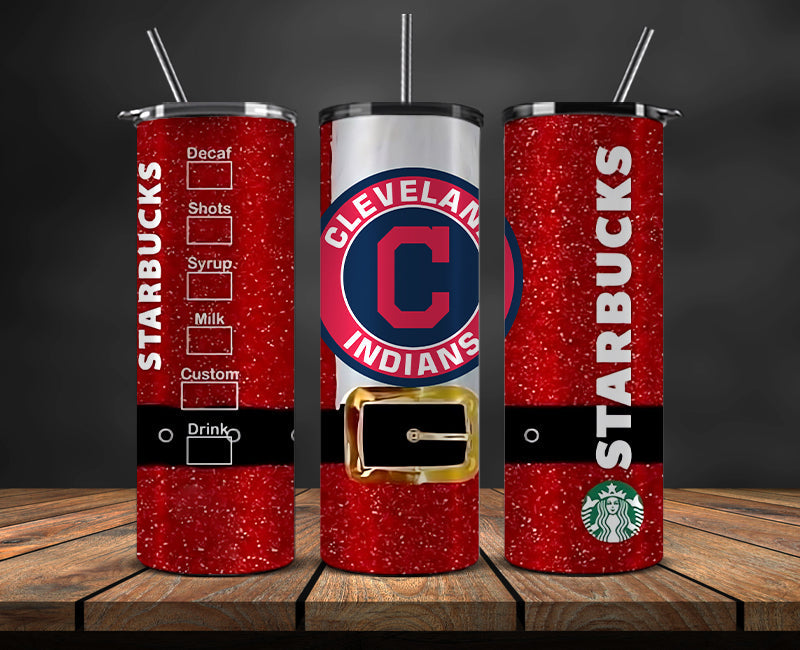 Cleveland Andians Png,Christmas MLB Tumbler Png , MLB Christmas Tumbler Wrap 67