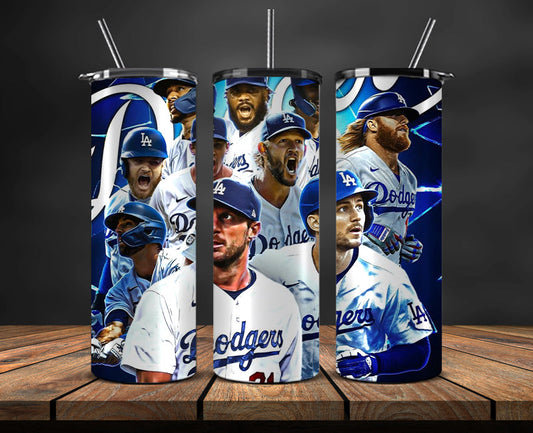 Los Angeles Dodgers  Tumbler Wrap, Mlb Tumbler  Mlb Logo Tumbler Png 68