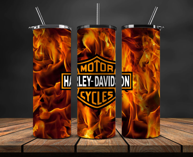 Harley Skinny Tumbler Png, Motor Harley Digital Tumbler Wrap, Harley Tumbler Wrap 06