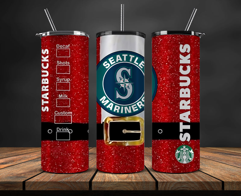 Seattle Mariners Png,Christmas MLB Tumbler Png , MLB Christmas Tumbler Wrap 71