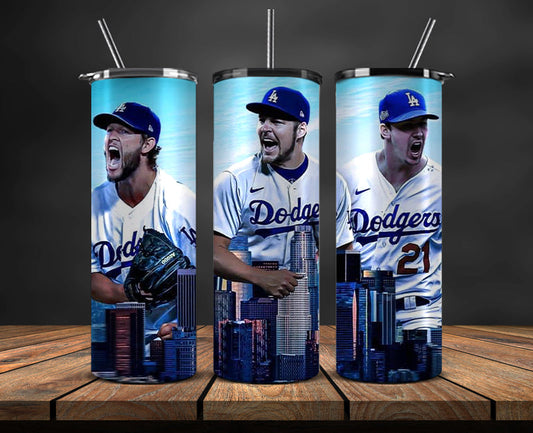 Los Angeles Dodgers  Tumbler Wrap, Mlb Tumbler  Mlb Logo Tumbler Png 72