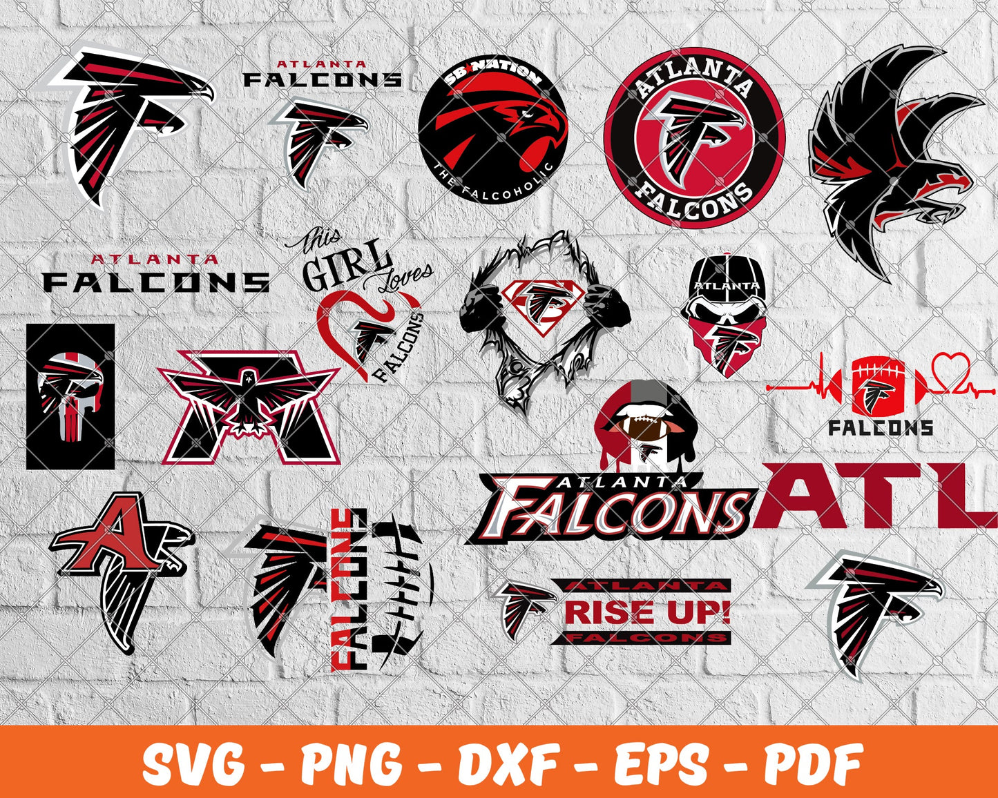 Atlanta Falcons Bundle Svg, Football Svg ,Sport Svg, Sport Bundle Svg ...